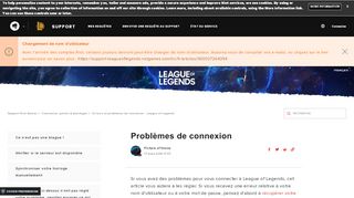 
                            1. Problèmes de connexion – Support Riot Games