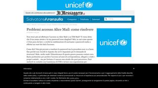 
                            10. Problemi accesso Alice Mail: come risolvere | Salvatore Aranzulla