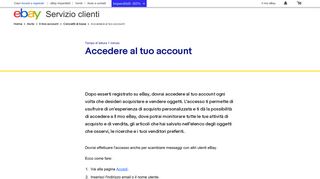 
                            2. Problemi di accesso? - eBay