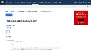 
                            11. Problems adding a new Login - SQL Server Central