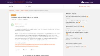 
                            11. Problems adding public tracks on plug.dj | SoundCloud Community