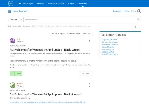 
                            13. Problems after Windows 10 April Update - Black Screen - Page 2 ...