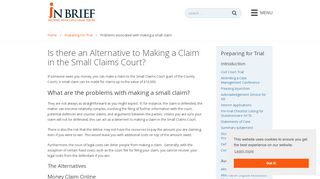
                            11. Problems associated with making a small claim - InBrief.co.uk