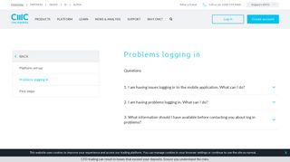
                            4. Problems logging in to CFD platform | CMC Markets| CMC Markets