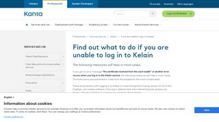 
                            7. Problems logging in to Kelain? - Kanta.fi