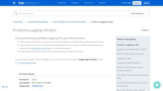 
                            9. Problems Logging Into Box - Box