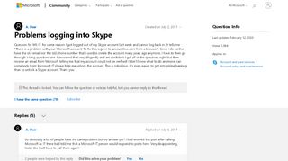 
                            6. Problems logging into Skype - Microsoft Community