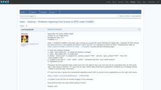 
                            4. Problems migrating from Gnome to XFCE under FreeBSD / Desktop ...