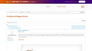 
                            7. Problems Of Agent Portal - Agent Discussion Forum - OICL ...