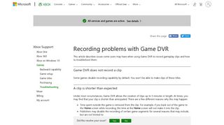 
                            12. Problems recording with Game DVR | Xbox One - Xbox Support