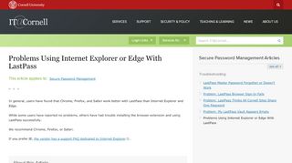 
                            13. Problems Using Internet Explorer or Edge With LastPass | IT@Cornell