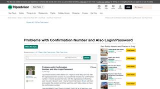 
                            6. Problems with Confirmation Number and Also Login/Password - Sao ...