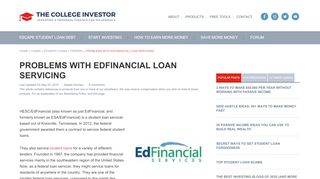 
                            13. Problems with EdFinancial Loan Servicing | The College Investor