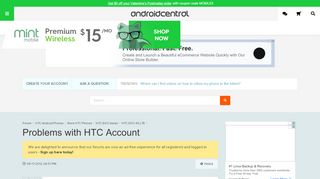 
                            6. Problems with HTC Account - Android Forums at AndroidCentral.com