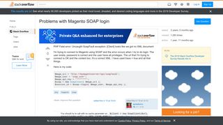 
                            2. Problems with Magento SOAP login - Stack Overflow