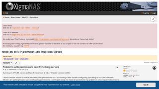 
                            12. Problems with permissions and Syncthing service - XigmaNAS