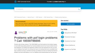 
                            13. Problems with pof login problems ? Call 1855979669... - AT&T ...