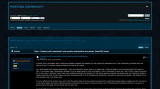 
                            1. Problems with steambuild1 and actually downloading any games ...