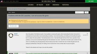 
                            1. Problems with the ESO Launcher, I can not access the game — Elder ...