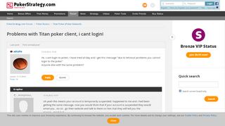 
                            9. Problems with Titan poker client, i cant login! | Titan Poker ...