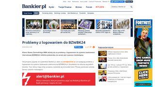 
                            11. Problemy z logowaniem do BZWBK24 - Bankier.pl