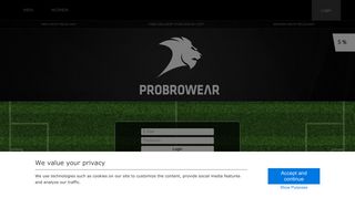 
                            1. PROBROWEAR - Login