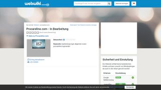 
                            2. Procareline.com - Erfahrungen und Bewertungen - Webwiki