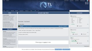 
                            1. procaster login failed - TeamLiquid