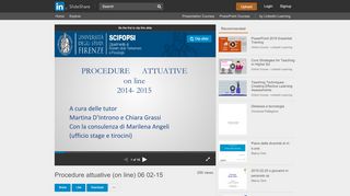 
                            13. Procedure attuative (on line) 06 02-15 - SlideShare