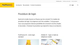 
                            10. Procédure de login | PostFinance