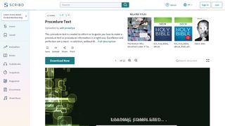 
                            12. Procedure Text | User (Computing) | Login - Scribd