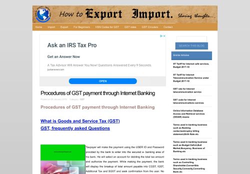 
                            11. Procedures of GST payment through Internet Banking
