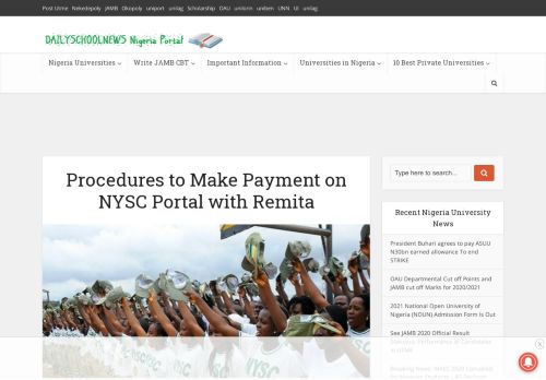 
                            12. Procedures to Make Payment on NYSC Portal with Remita