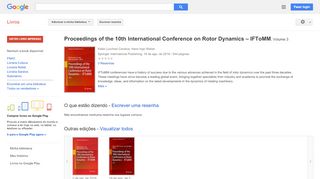 
                            12. Proceedings of the 10th International Conference on Rotor Dynamics ... - Resultado da Pesquisa de livros Google