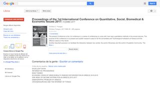 
                            11. Proceedings of the 1st International Conference on Quantitative, ...