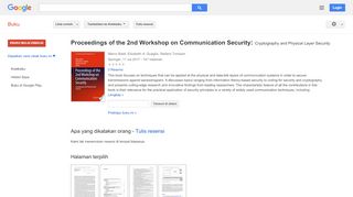 
                            12. Proceedings of the 2nd Workshop on Communication Security: ...