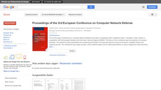 
                            6. Proceedings of the 3rd European Conference on Computer Network Defense