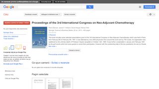 
                            3. Proceedings of the 3rd International Congress on Neo-Adjuvant ...