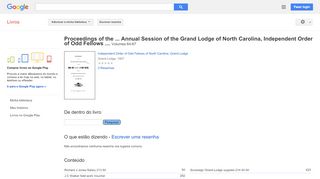 
                            12. Proceedings of the ... Annual Session of the Grand Lodge of North ...