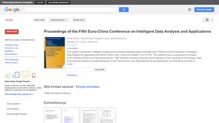 
                            12. Proceedings of the Fifth Euro-China Conference on Intelligent Data ...