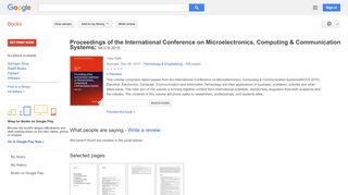 
                            12. Proceedings of the International Conference on Microelectronics, ...