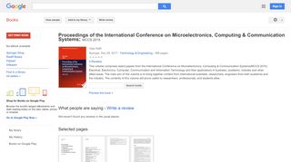 
                            13. Proceedings of the International Conference on Microelectronics, ...