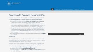 
                            8. Proceso de Examen de Admisión - CEEV | Centro Especializado de ...