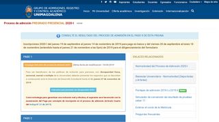 
                            6. Proceso de inscripción y Admisión pregrado presencial 2019-I ...