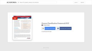 
                            11. Process Classification Framework PCF | Alfredo Armijos - Academia.edu