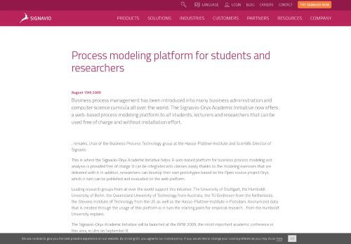
                            5. Process modeling platform for students and researchers | Signavio