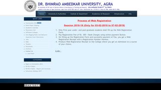 
                            1. Process of Web Registration - DR. BHIMRAO AMBEDKAR ...