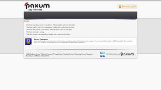 
                            13. Process Payment Login - Paxum