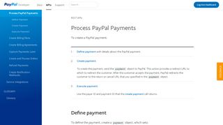 
                            4. Process PayPal Payments - PayPal Developer
