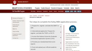 
                            3. Process & Timeline: Admissions: Full-Time MBA: Programs: Kelley ...